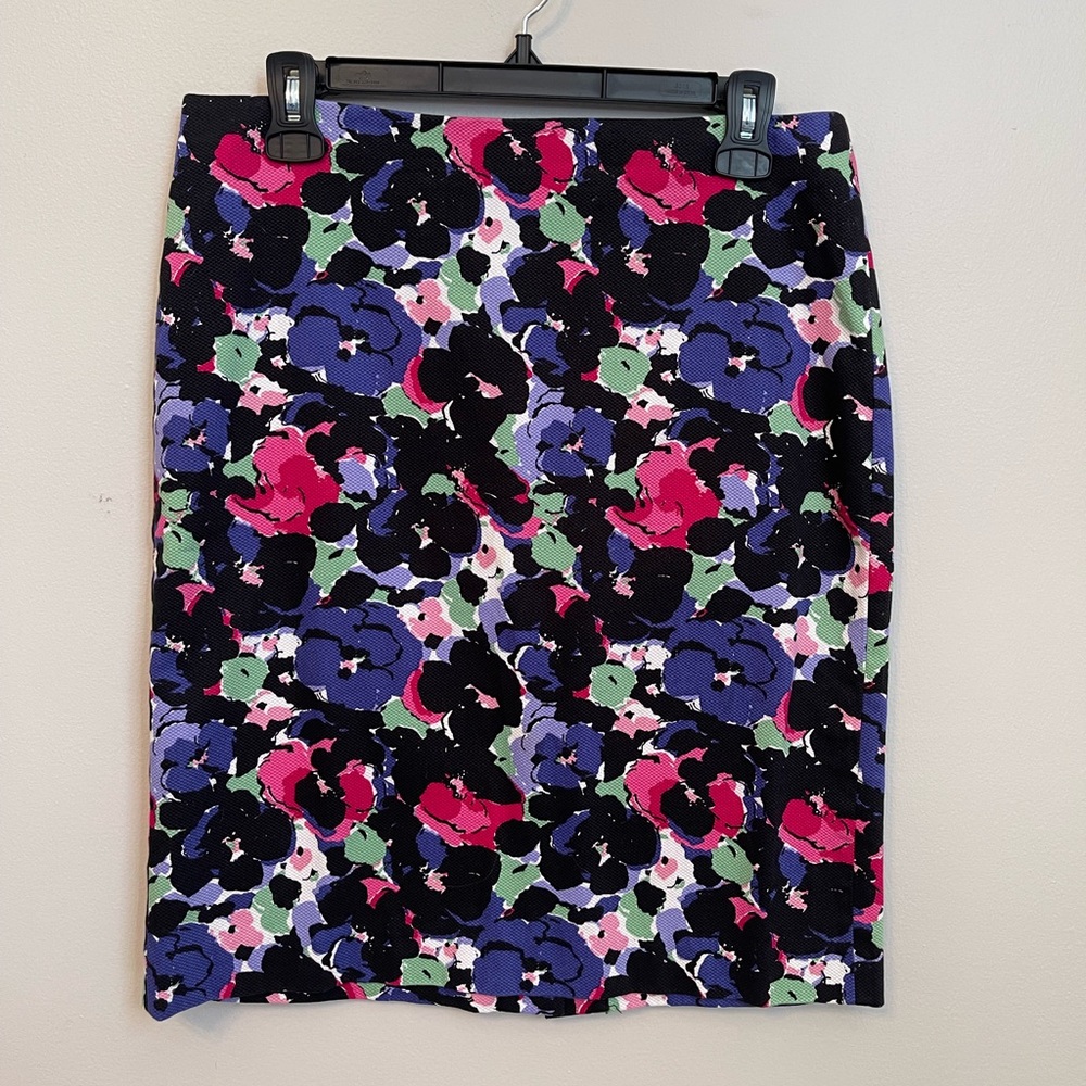 Talbots Floral Pencil Skirt